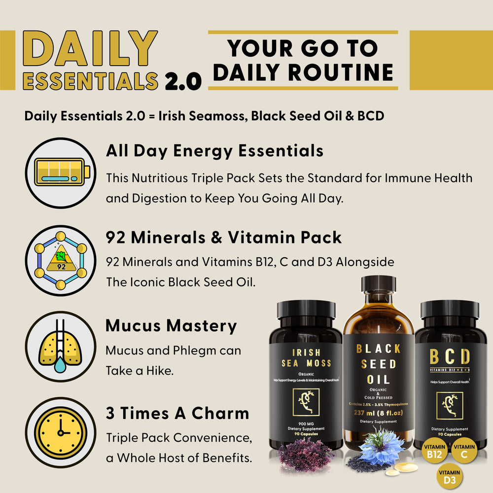 Daily Essentials 2.0 (With Cold-Pressed BSO Instead of Softgels)