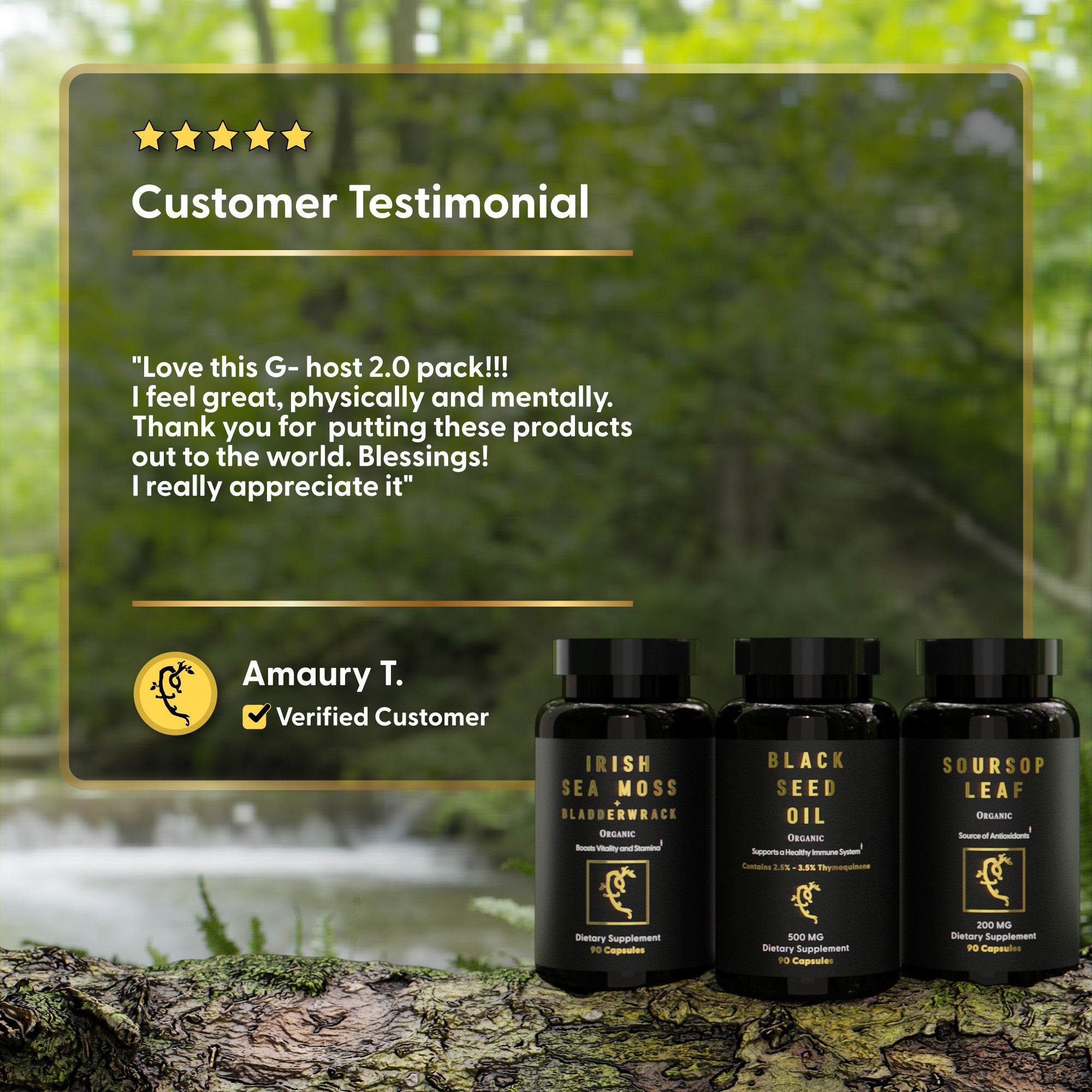 G-Host 2.0 (Black Seed Capsules, Soursop and Sea Moss)