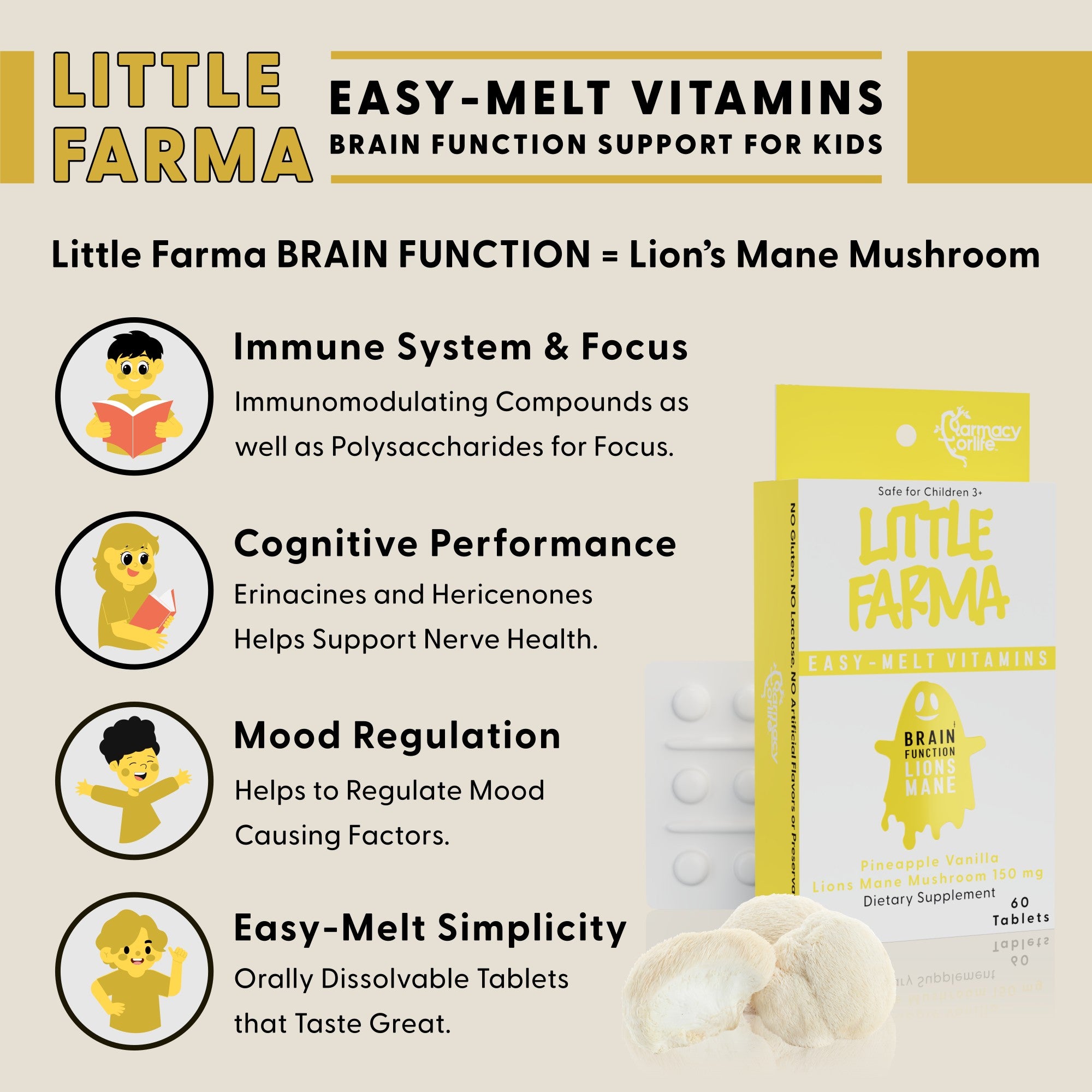 Little Farma BRAIN FUNCTION (Lion’s Mane)