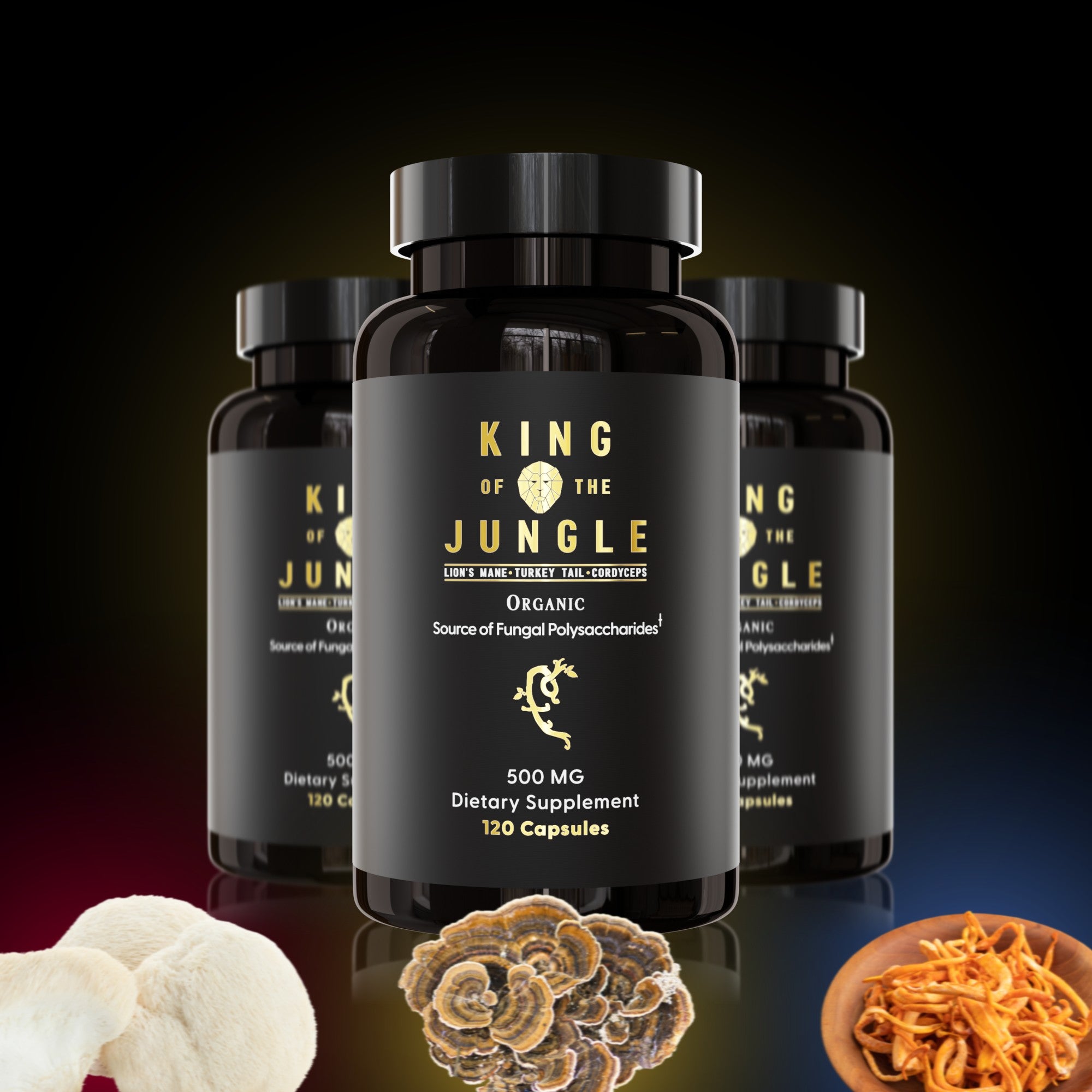 King Of The Jungle (Lion's Mane, Turkey Tail and Cordyceps)
