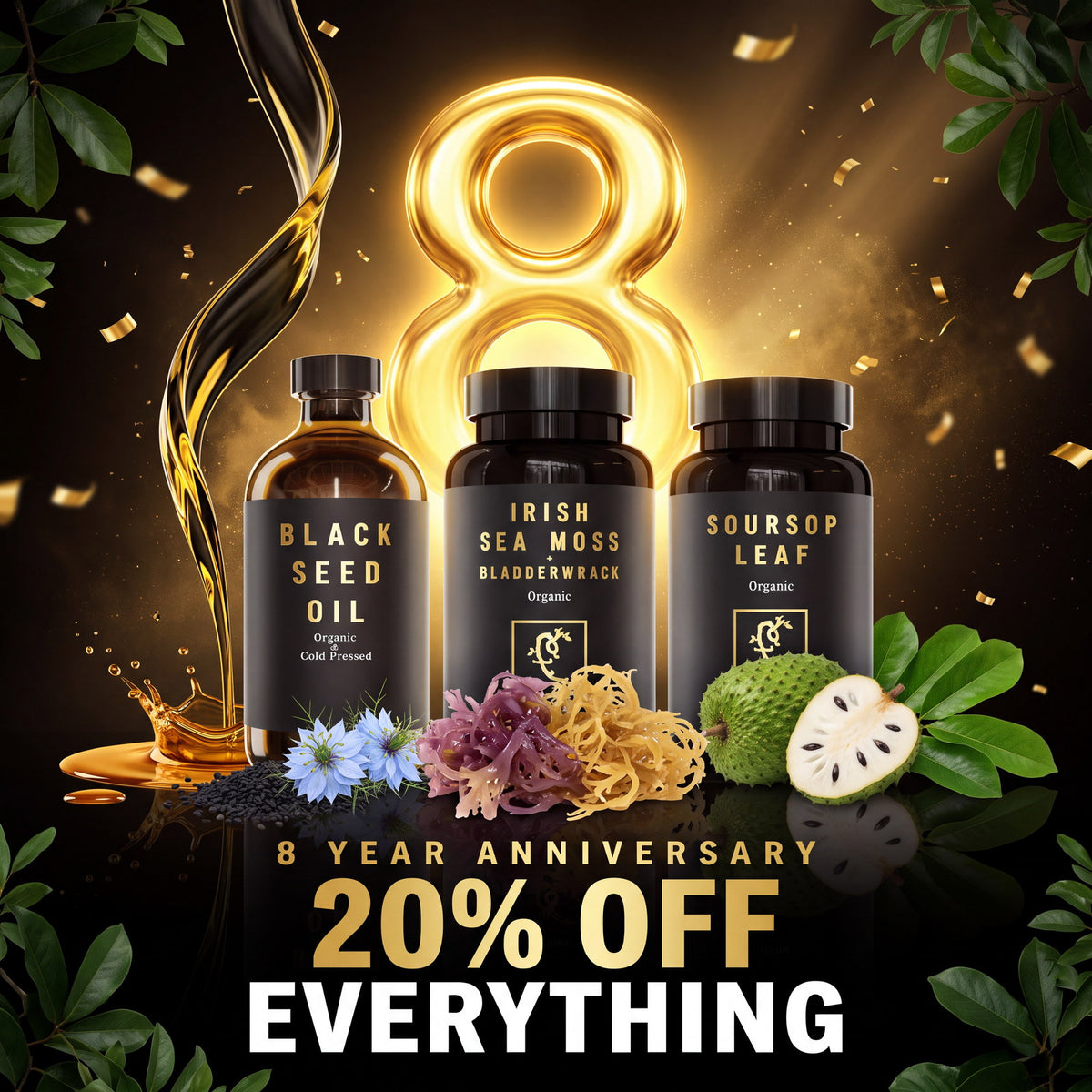 OUR 8 YEAR ANNIVERSARY SALE. 20% OFF EVERYTHING.