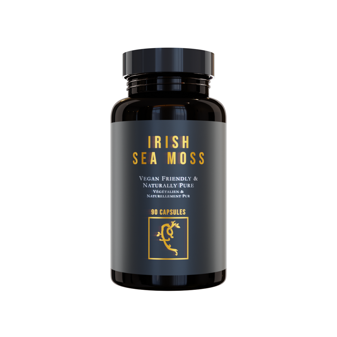 Farmacy For Life's Irish Sea Moss (Chondrus Crispus) capsules in its packaging