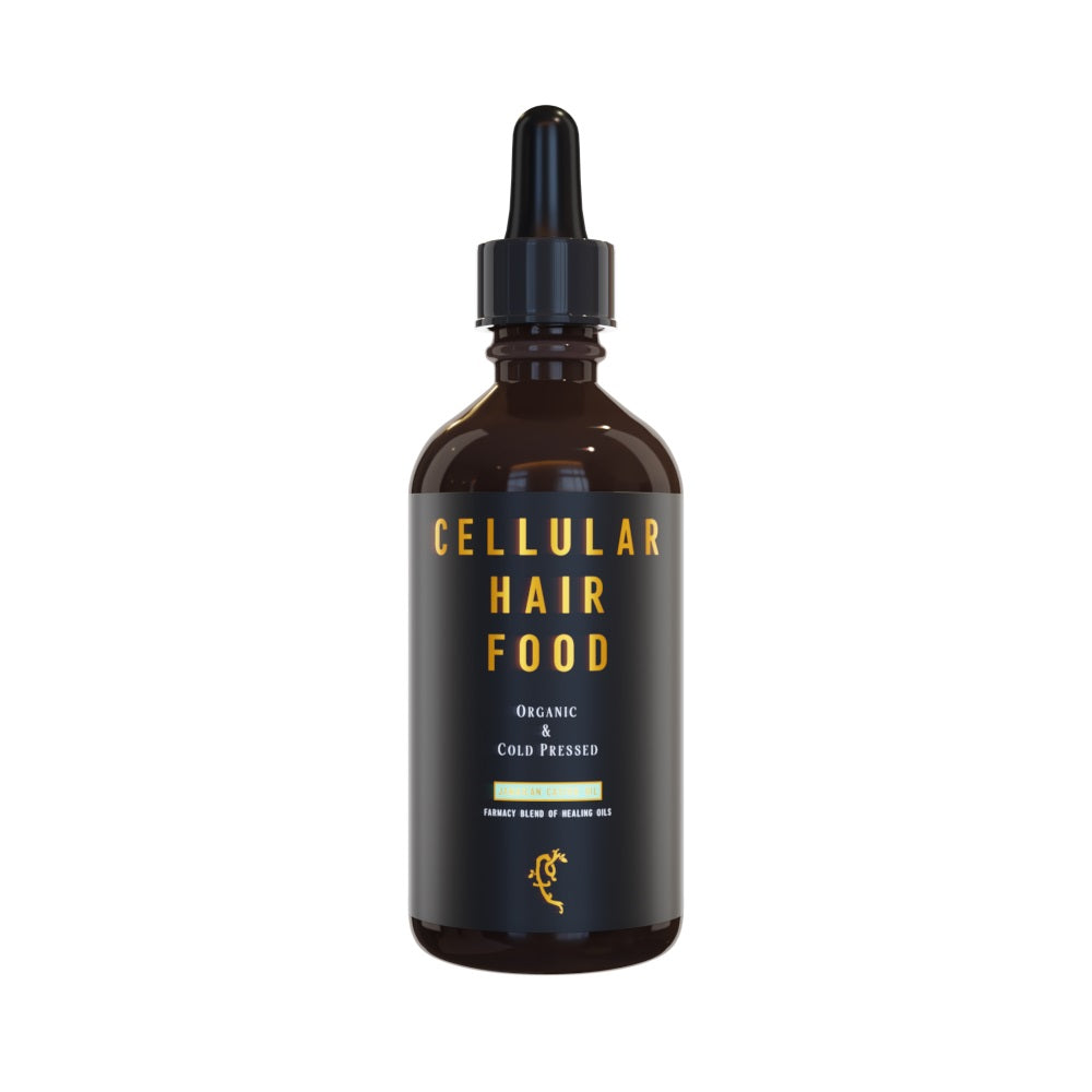 Close up of Farmacy For Life's Cellular Hair Food bottle