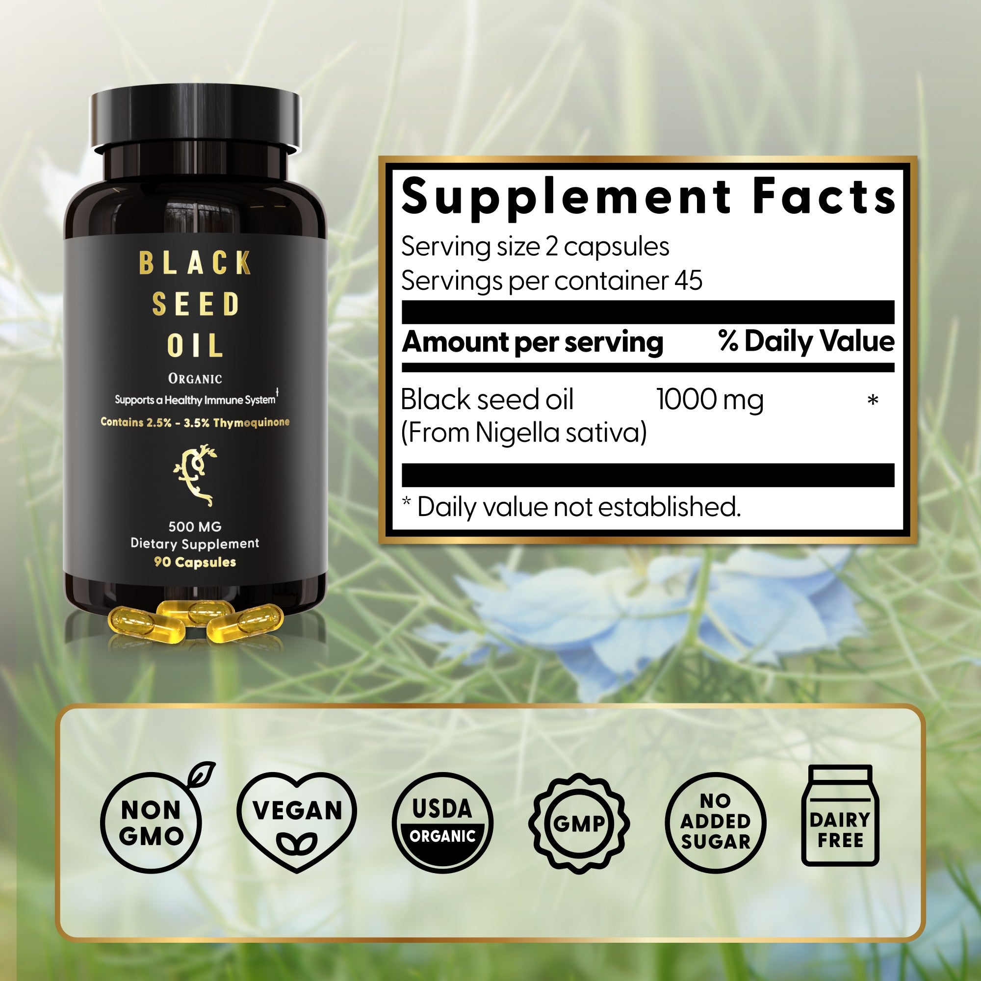 Black Seed Oil (Vegan Capsules)