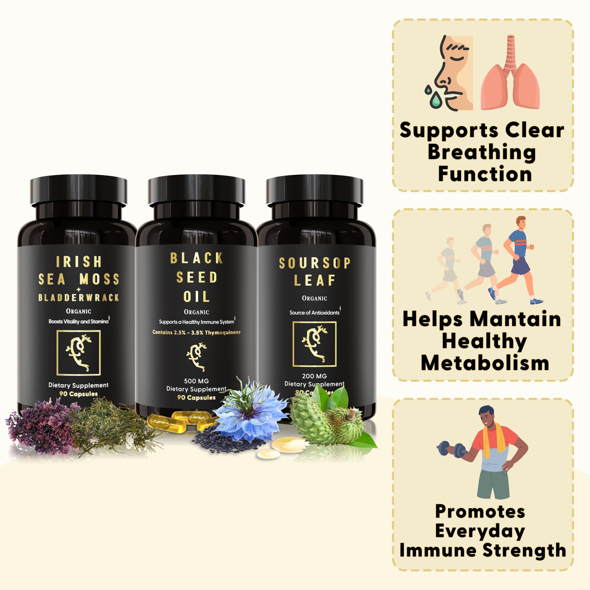 G-Host 2.0 (Black Seed Capsules, Soursop and Sea Moss)