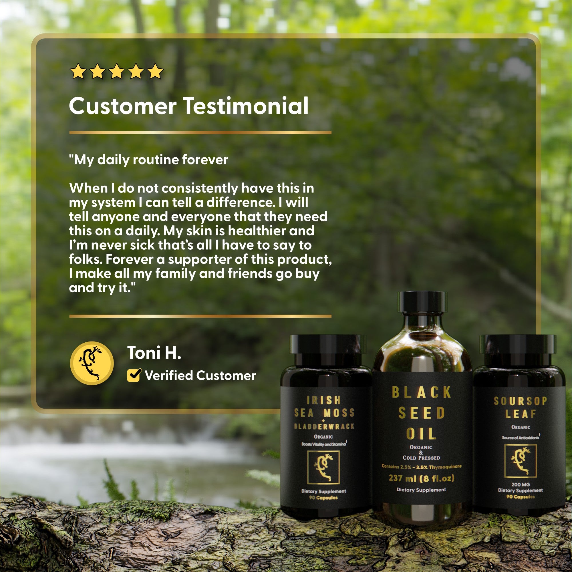 G-Host Bundle (Black Seed Oil, Irish Sea Moss, Soursop Leaf)