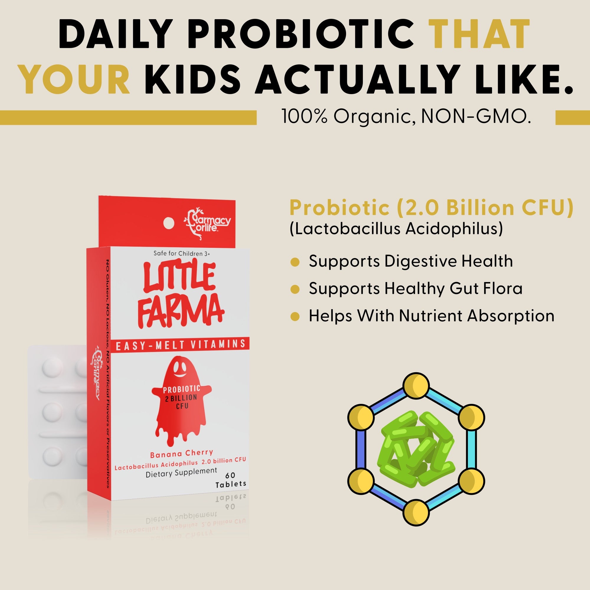 Little Farma Probiotic (2 Billion CFU)
