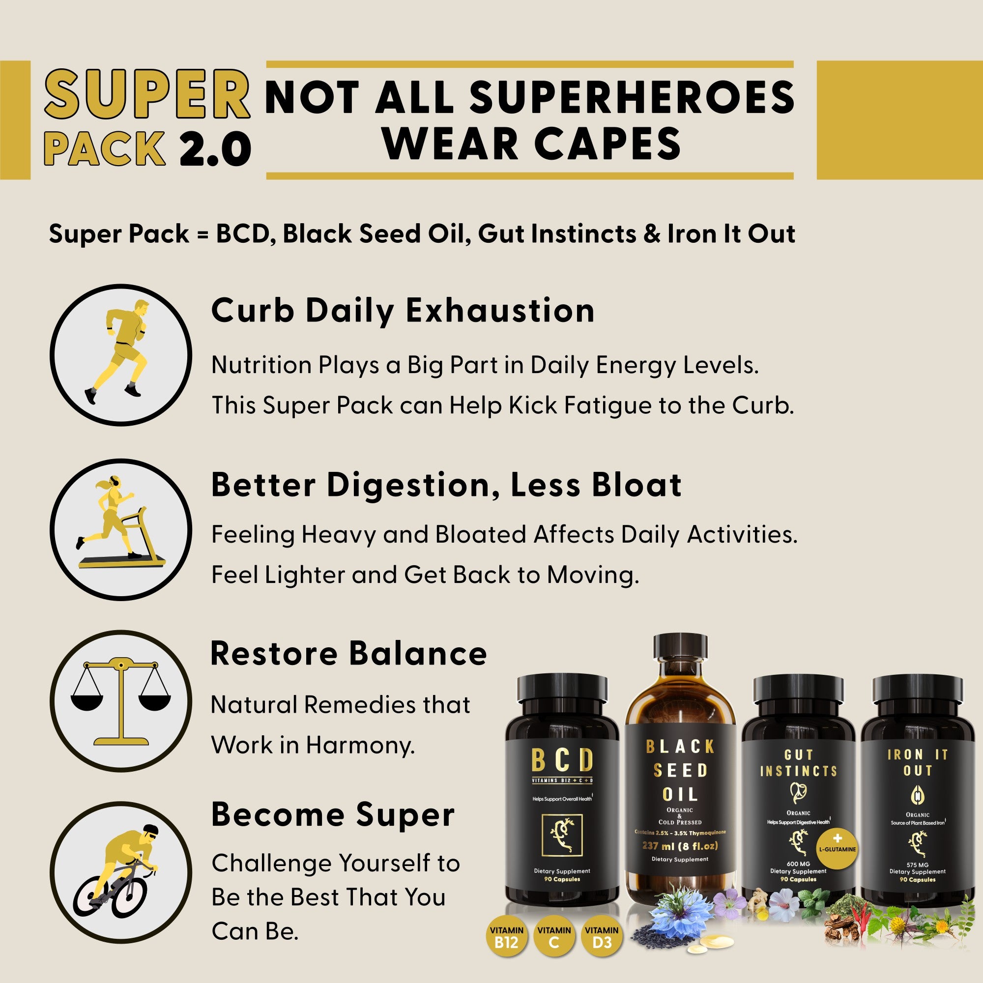 Super Pack 2.0 (With Cold Pressed Black Seed instead of Softgels)