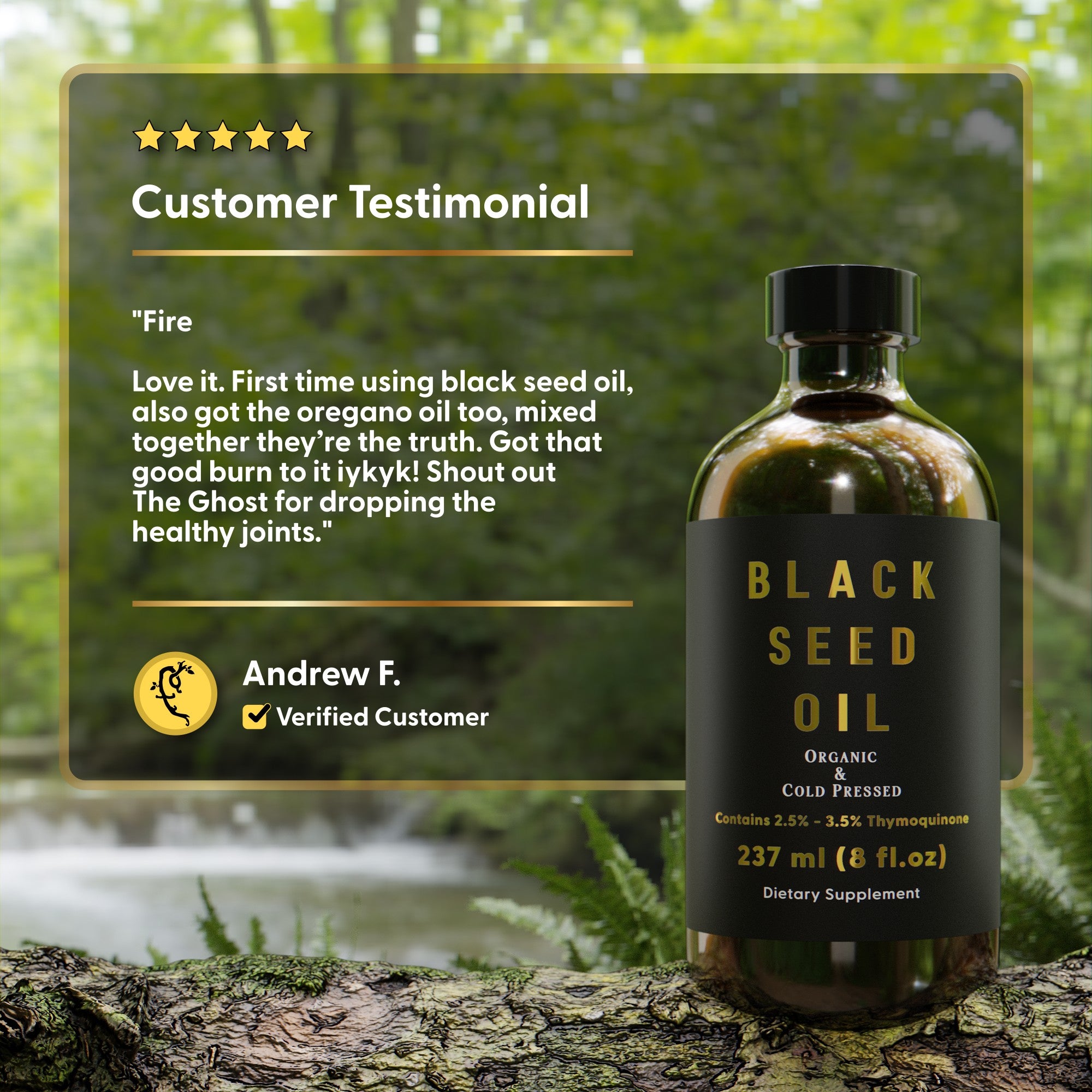 Black Seed Oil (Cold-Pressed)