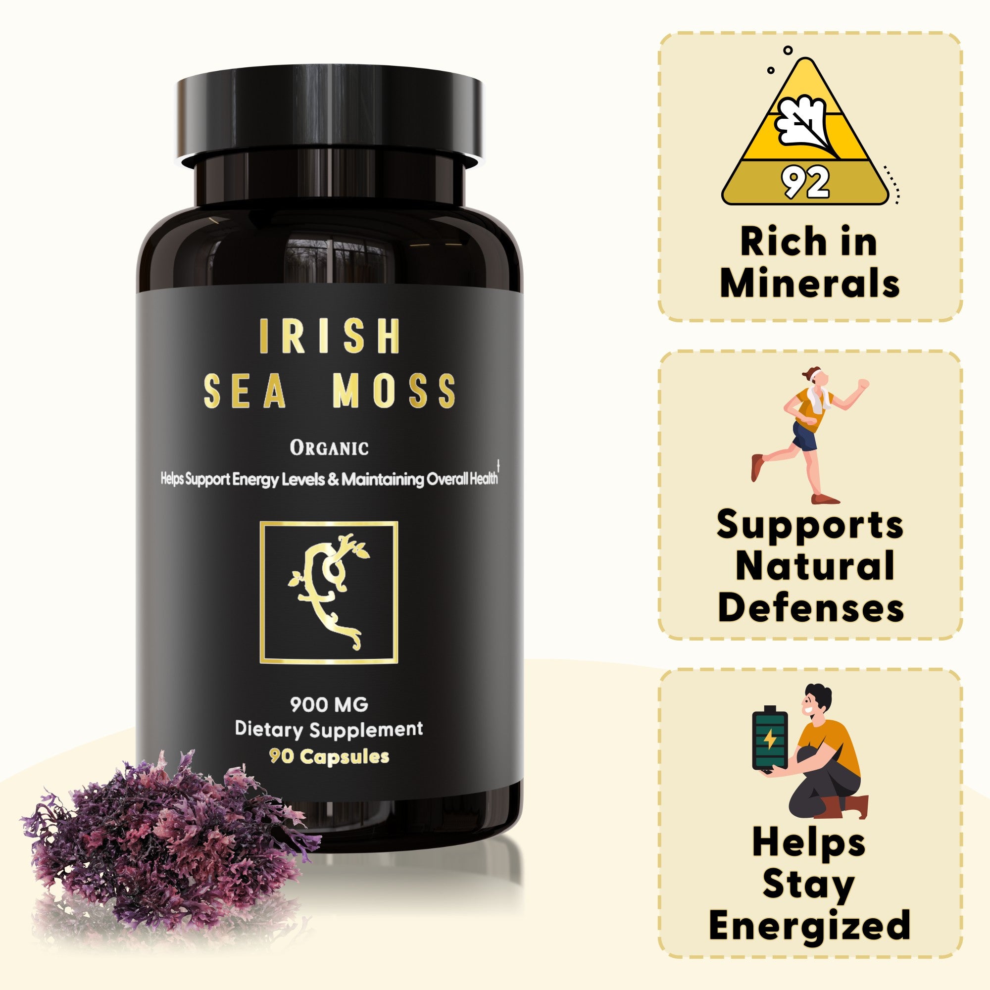 Irish Sea Moss (Chondrus Crispus) Capsules