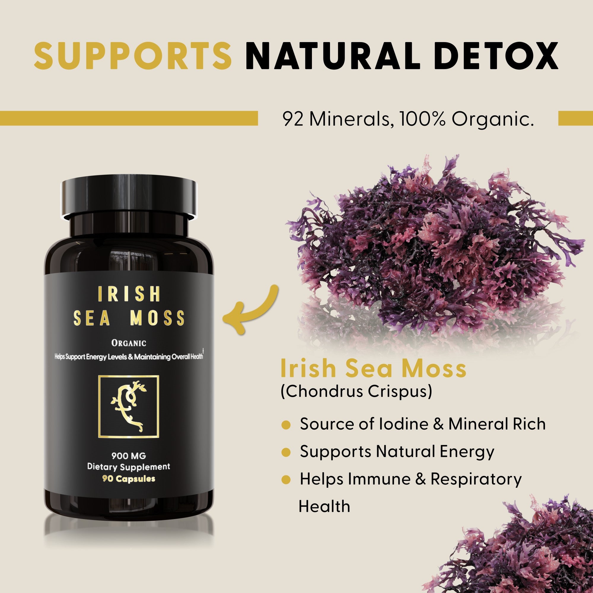 Irish Sea Moss (Chondrus Crispus) Capsules