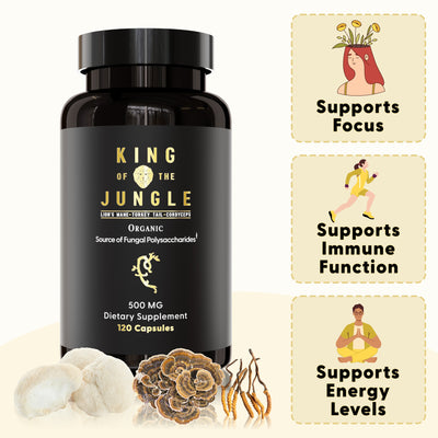 King Of The Jungle (Lion's Mane, Turkey Tail and Cordyceps)
