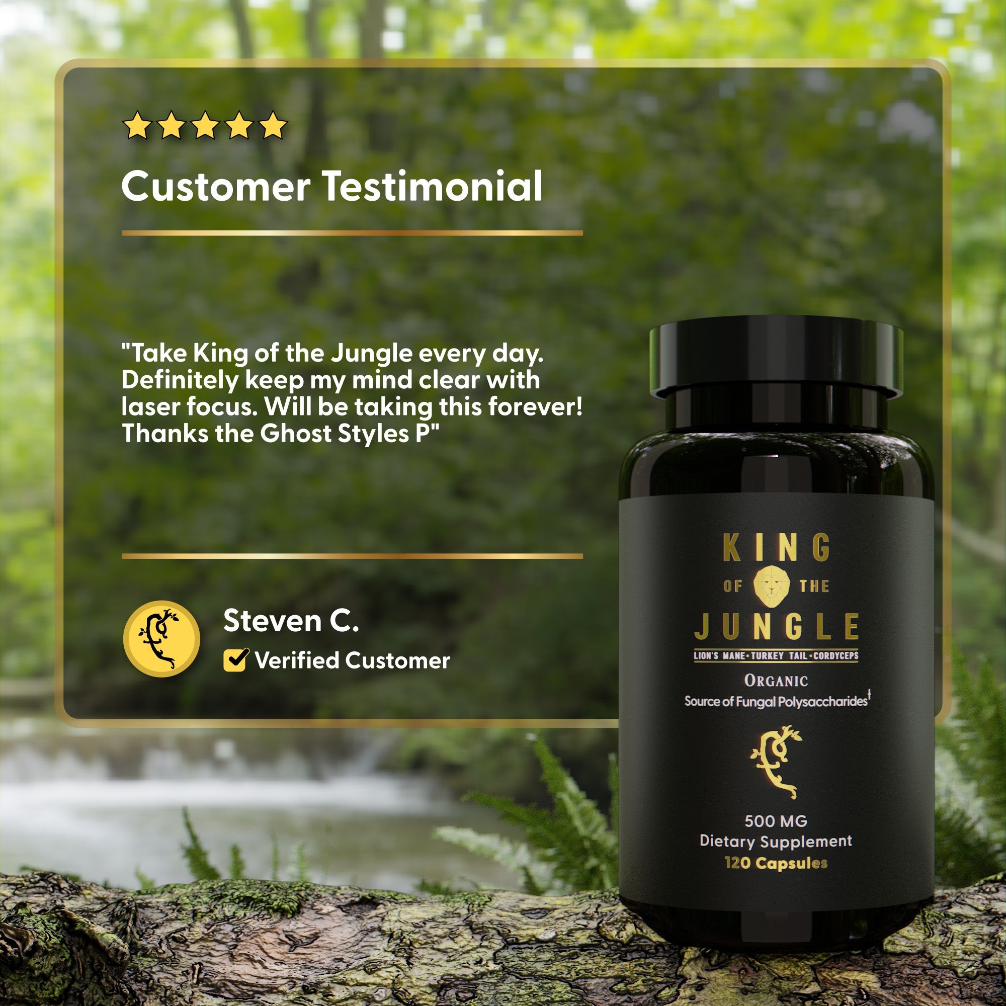 King Of The Jungle (Lion's Mane, Turkey Tail and Cordyceps)