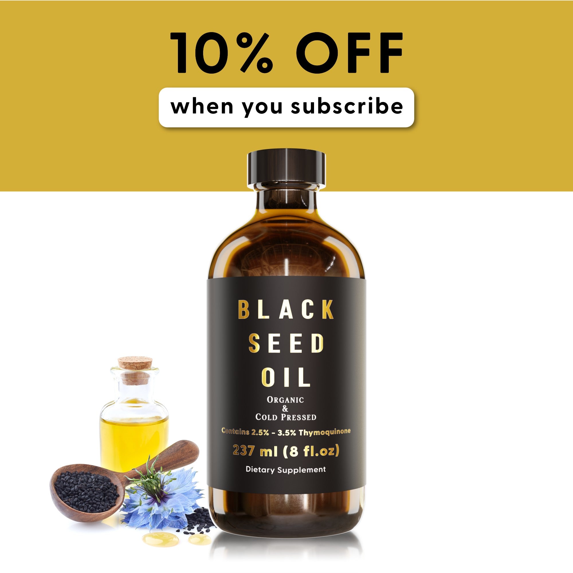 Black Seed Oil (Cold-Pressed)